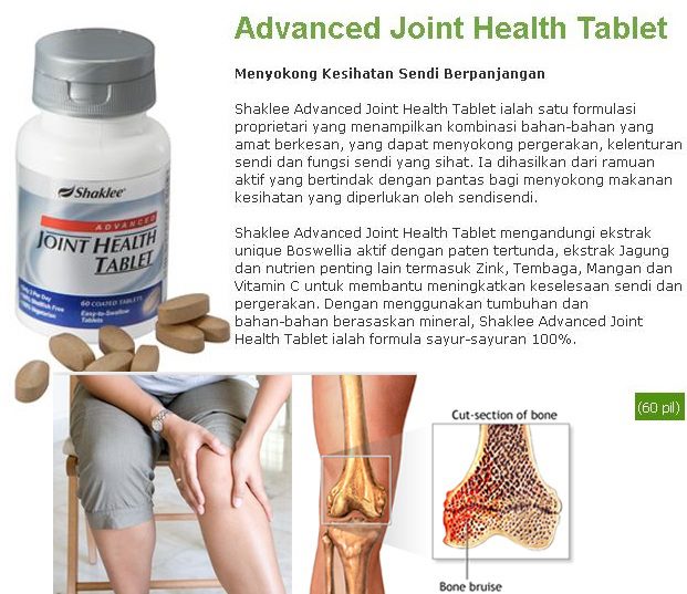 AJHT - Shaklee Advanced Joint Health Tablet menyokong 