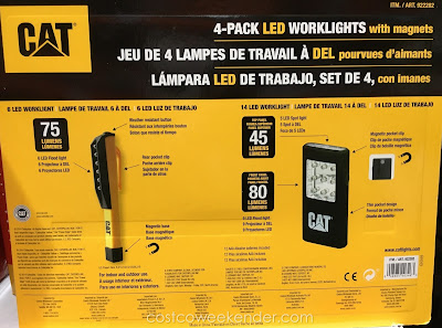 Cat 4-pack LED Worklights - great for the garage, workshop, or outside