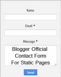 Google Official Contact Form for Static Pages in Blogger