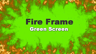 Fire Frame Green Screen