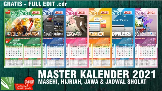 Download Siap Edit Kalender Tahun 2021 Lengkap File Cdr Ruangan Baca