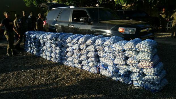 ERD incauta yipeta con 125 sacos de ajo en comunidad de Montecristi