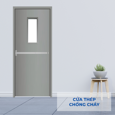 Cửa thép có kính chống cháy