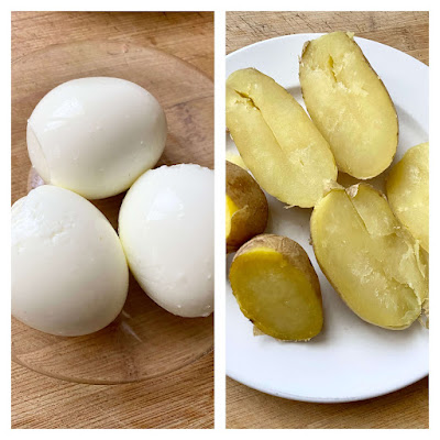 Cómo cocer los huevos para que se pelen bien, y patatas asadas en 4 minutos