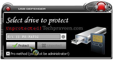 USB+Defender+Unprotected Block Virus Or Trojans Being Transferred to Pendrive