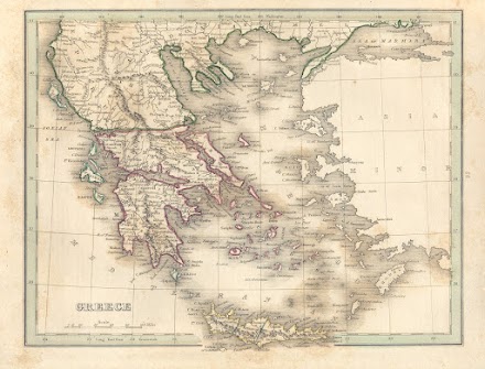 Χάρτης Ελλάδας του 1835