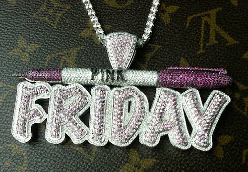 nicki minaj pink friday necklace. “Pink Friday” necklace