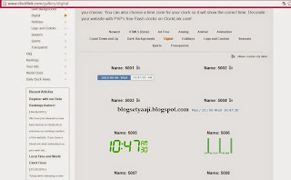 Cara Memasang Jam di Blog