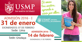examen de admisión USMP 2016-I