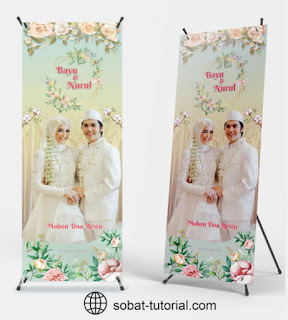 Download X Banner Wedding Format CorelDraw