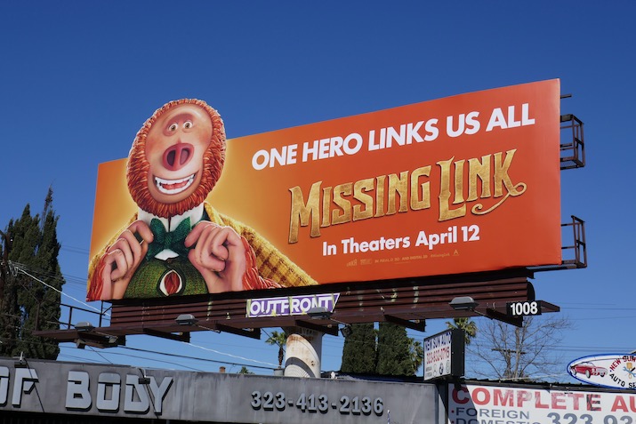 Missing Link movie billboard