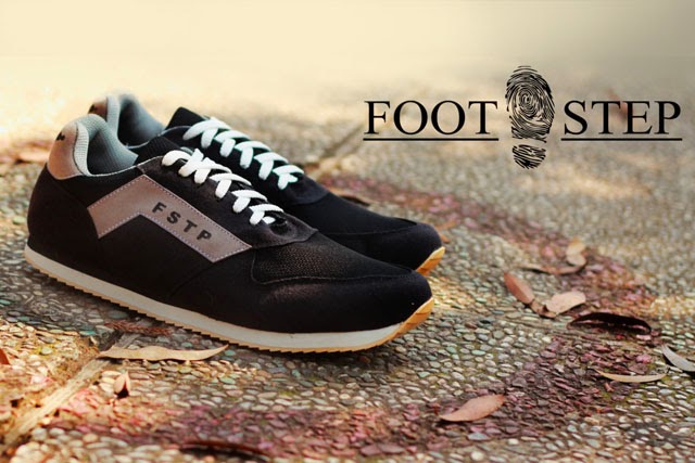 Sepatu Casual Sepatu Casual Footstep Ori Trainer Black