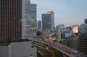Flyover junction in the evening, Akasaka, Tokyo(夕方には高架道路のジャンクション、赤坂、東京)