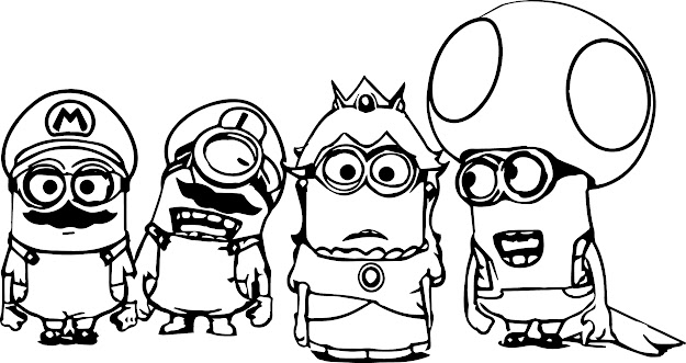  Opulent Minions Coloring Pages  Stylish Design Minion Coloring Pages  Stupefying Minions Coloring Pages  Stunning Decoration Top  Despicable  Me  
