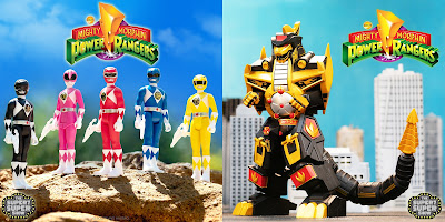 San Diego Comic-Con 2023 Exclusive Mighty Morphin Power Rangers ReAction & Ultimates! Action Figures by Super7