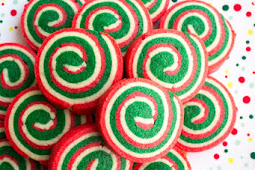 CHRISTMAS COOKIE PINWHEELS