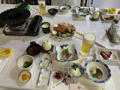 大島温泉ホテルの夕食