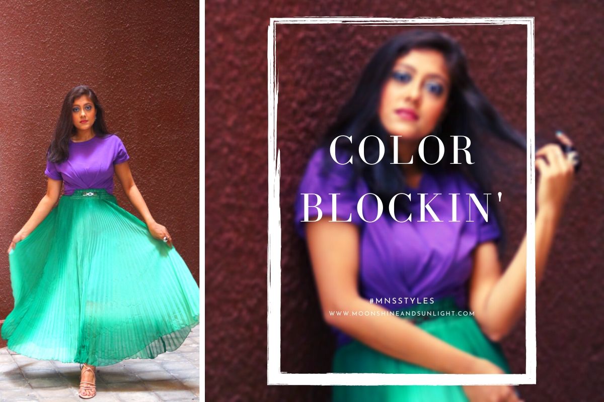 colorblocking in 2020, indian fashion blogger