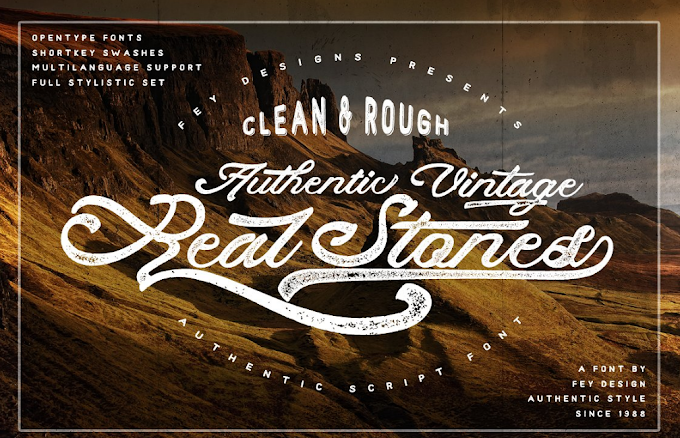 Download Real Stones - Clean Rough Font Free