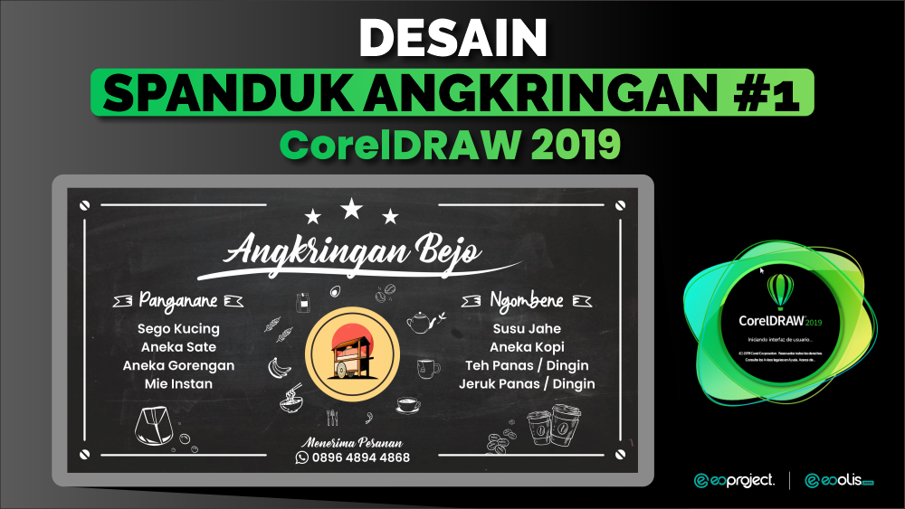 Download Desain Spanduk / MMT Angkringan CorelDraw eoolis.com