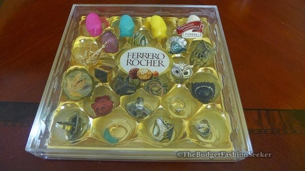 Budget Tips: Using Ferrero Rocher Container as Accessories Organizer