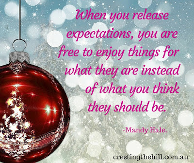 release expectations and enjoy things for they are - Mandy Hale