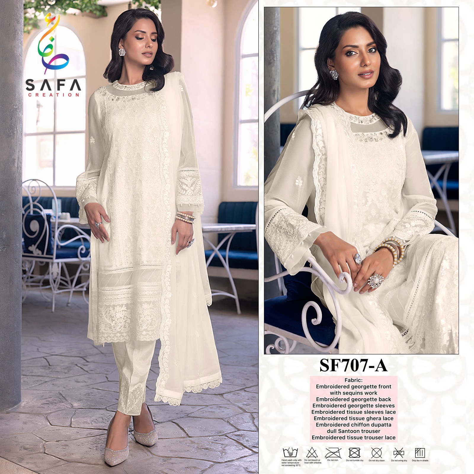 707 Safa Creation Pakistani Salwar Suits