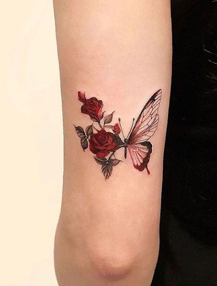 Red-Roses-with-Butterfly-Tattoo