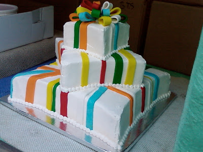 Wedding Reception Halls  Bronx on The Wedding Cake Driver      Bright Rainbow Fondant Cake