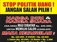 Download Contoh Spanduk Tolak Politik Uang Format CDR