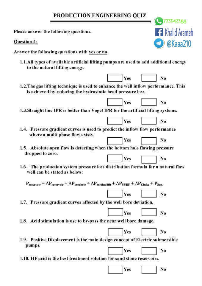 Production Engineering Exam 2020