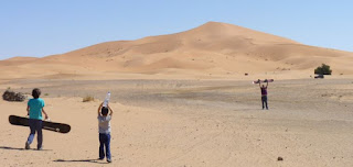 Las dunas del desierto de Erg Chebbi.