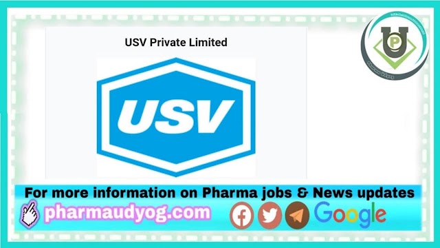 USV Pharma | Walk-in interview for Multiple Departments at Vadodara on 5th March 2023