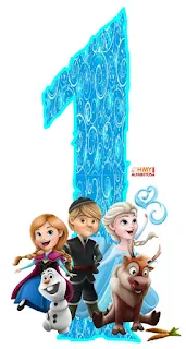 Alfabeto de Frozen con los Personajes. 