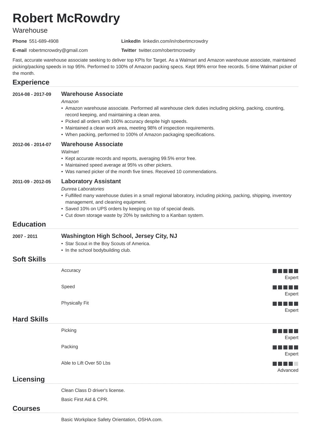 warehouse resume template free 2019 warehouse manager resume templates 2020 warehouse clerk resume templates warehouse worker resume templates warehouse resume examples templates