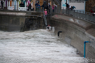 Storm waves in Newquay