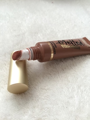 Review of Too faced chocolate melted lipstick in chocolate honey applicator