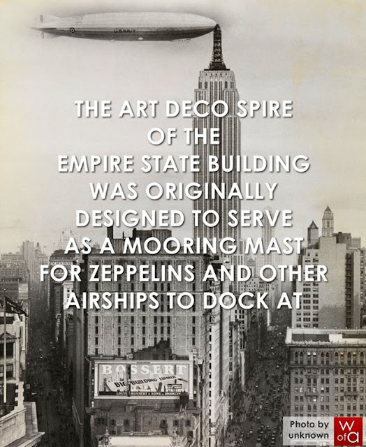 Empire STate Building with zeppelin 