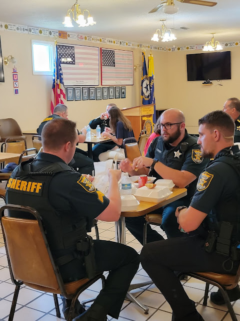 SJCSO Deputies having lunch at the American Legion Post 194