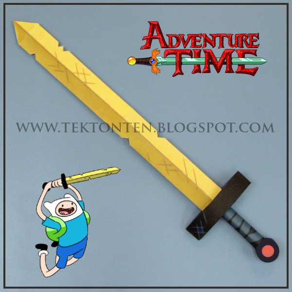 Finn's Golden Sword of Battle Papercraft