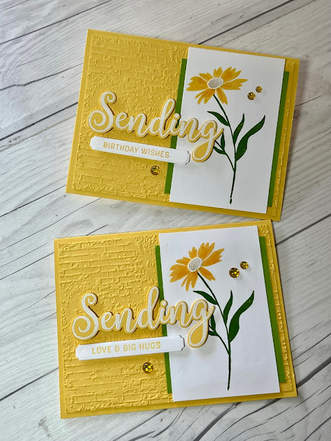 Floral cards using Stampin' Up! Sending Smiles Bundle