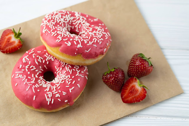 receita de donuts de morango