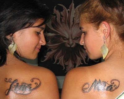 girl tattoo designs. Twin Girl Tattoo Designs