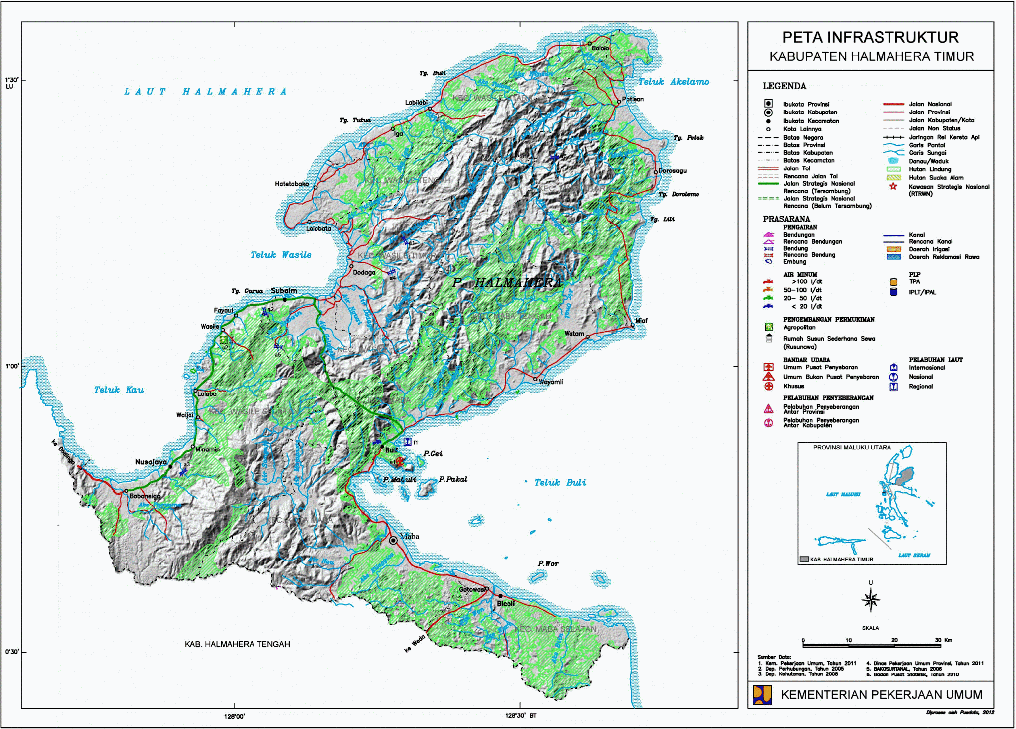 Peta Kota Peta Kabupaten Halmahera Timur