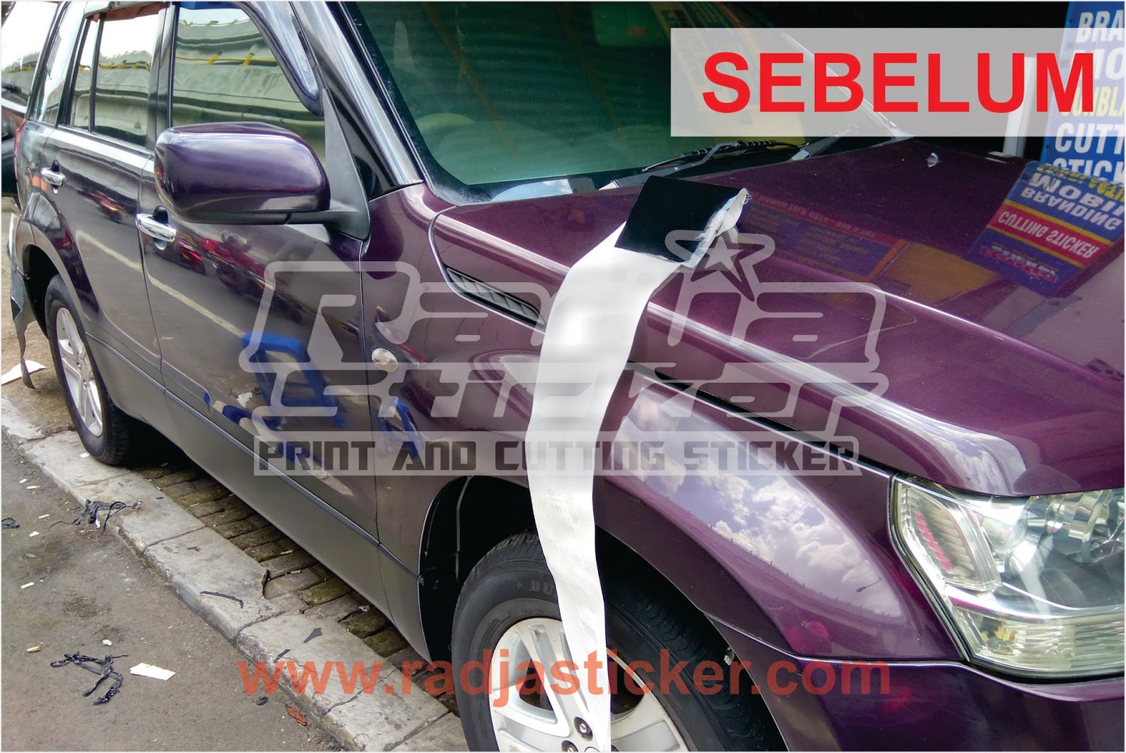 Wrapping Mobil Grand Vitara Wrapping Stiker Mobil Spesialis Wrapping Stiker Mobil Radja Sticker