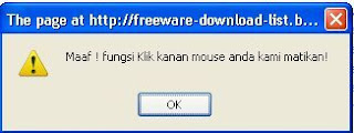 anti klik kanan Cara Membuat Blog Anti Copy Paste