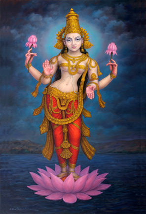 Laxmi-Hindu godess of wealth & prosperity  God Wallpapers