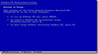 Windows XP Profesional Setup