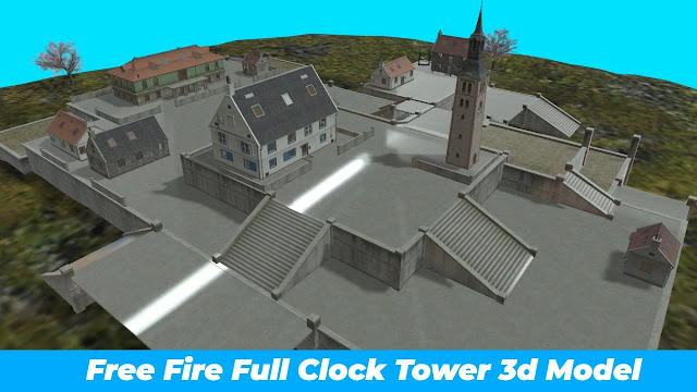 Free Fire Clock Tower 3d Model