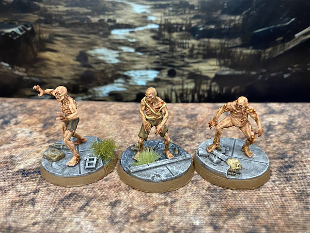 32mm 3D print feral ghouls from Vermillion Miniatures for Fallout